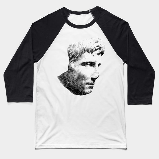 ANCIENT / Head of Augustus Baseball T-Shirt by Daniel Coulmann